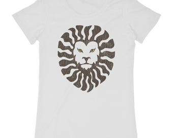 Women's Organic Cotton T-shirt – Lion King Illustration | Ethical and Eco-responsible T-shirt
