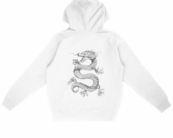 Eco-friendly premium hoodie - thick 350g - unisex - "Dragon King"