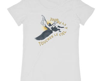 Women's organic cotton T-shirt – "The Fall" – Icarus & Mythology – Poetic Art