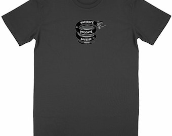 Organic natural cotton unisex t-shirt – snake pattern – eco-friendly