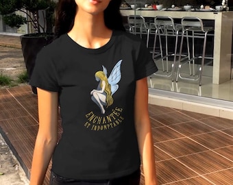 Women's organic cotton T-shirt - "Enchantée"