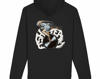 Thick hoodie, 300 g – unisex, with side pockets – “mono crazy”