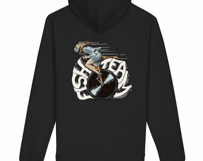 Thick hoodie, 300 g – unisex, with side pockets – “mono crazy”