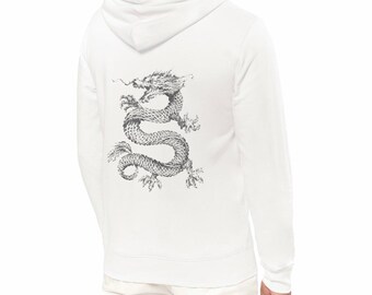 Unisex lightweight hoodie - "dragon king"