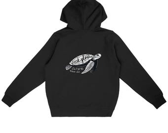 Unisex Eco-Friendly Hoodie - Plastic-Free Sea Turtle