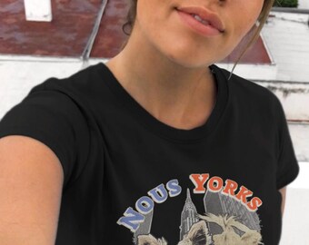 Women's organic cotton t-shirt – "We Yorkies" – Cute dogs & retro humor