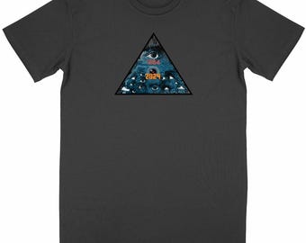 Unisex organic cotton SF T-shirt – 1984–2024 – Orwell tribute & eye of power