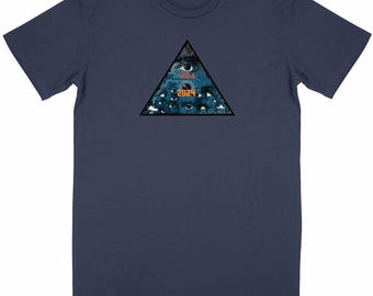 Unisex organic cotton SF T-shirt – 1984–2024 – Orwell tribute & eye of power