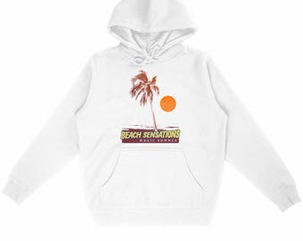 Unisex lightweight hoodie - "beach sensations"