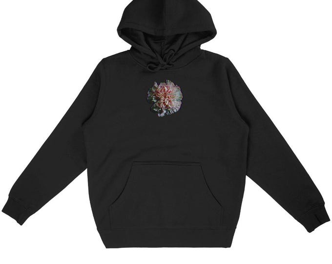Featured listing image: Hoodie - Flower - unisex - "glitch carnation"