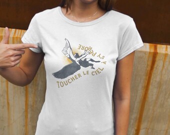 Women's organic cotton T-shirt – "The Fall" – Icarus & Mythology – Poetic Art