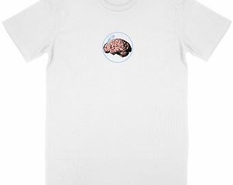 Organic Cotton Unisex T-Shirt – Wash Your Brain | Soap Brain Graphic | Original Ethical T-Shirt