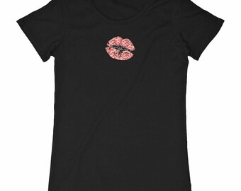 Women's organic cotton T-shirt – "Do You Like Risk?" – Graphic mouth & bold message