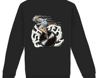 Eco-friendly sweatshirt - premium - thick 350g - unisex - "Mono crazy"