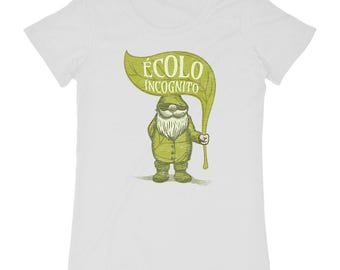 Women's organic cotton eco-friendly T-shirt - "Bio Incognito"