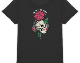Women's organic cotton t-shirt - 155g - "Nature is Back"