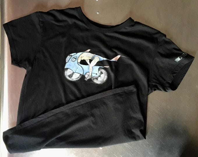 Unisex organic cotton cycling t-shirt – "Aero Bike" – Free delivery in Paris