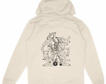 Eco-friendly premium hoodie - 350g - unisex - "MecaFreak"