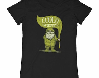 Women's organic cotton eco-friendly T-shirt - "Bio Incognito"