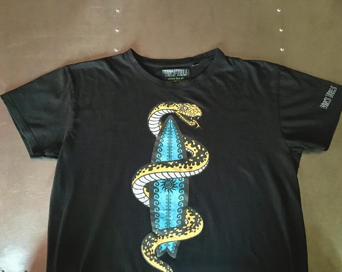 Unisex organic cotton surf t-shirt – Venomous Waves 1 – Free delivery in Paris