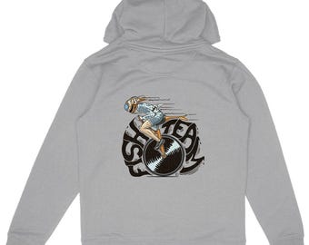 Eco-friendly premium hoodie - 350g - unisex - grey - "Mono crazy"