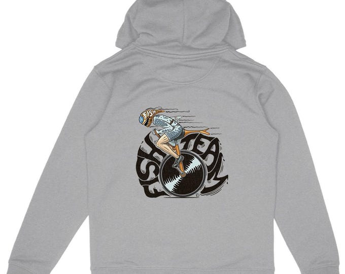 Eco-friendly premium hoodie - 350g - unisex - grey - "Mono crazy"