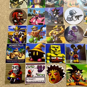 Memoryloot Retro Gaming Stickers - Dik vinyl, 100% waterdicht - Grappige, minimalistische retro graphics met pixeleffect afbeelding 4