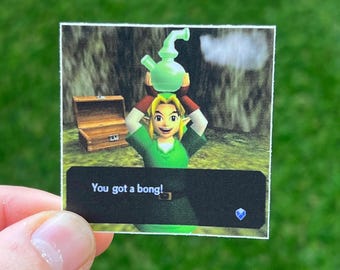Link Loot Sticker - Thick Waterproof Vinyl 2x2 Matte Legend of Zelda