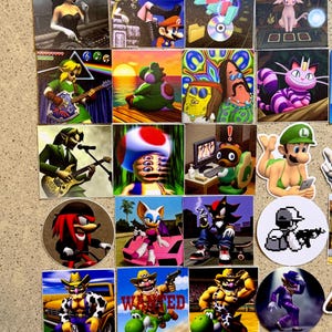 Memoryloot Retro Gaming Stickers - Dik vinyl, 100% waterdicht - Grappige, minimalistische retro graphics met pixeleffect afbeelding 2