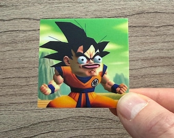 Goonku DBZ sticker - Retro Graphics 2x2 Thick Waterproof Vinyl