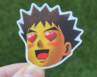 Simp Brock Pokemon Sticker - Retro Graphics 2x2 Thick Waterproof Vinyl
