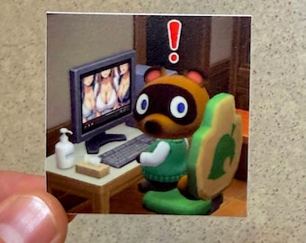 Tom NookHub Animal Crossing Sticker - 2"x2" Thick Waterproof Vinyl