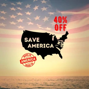 Trump Save America Metal Sign / Trump 2024 sign / Trump 2024 Election Sign / Conservative Sign / Republican Sign / Wall Art