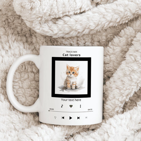 Personalized Cat mug - cat lover gift