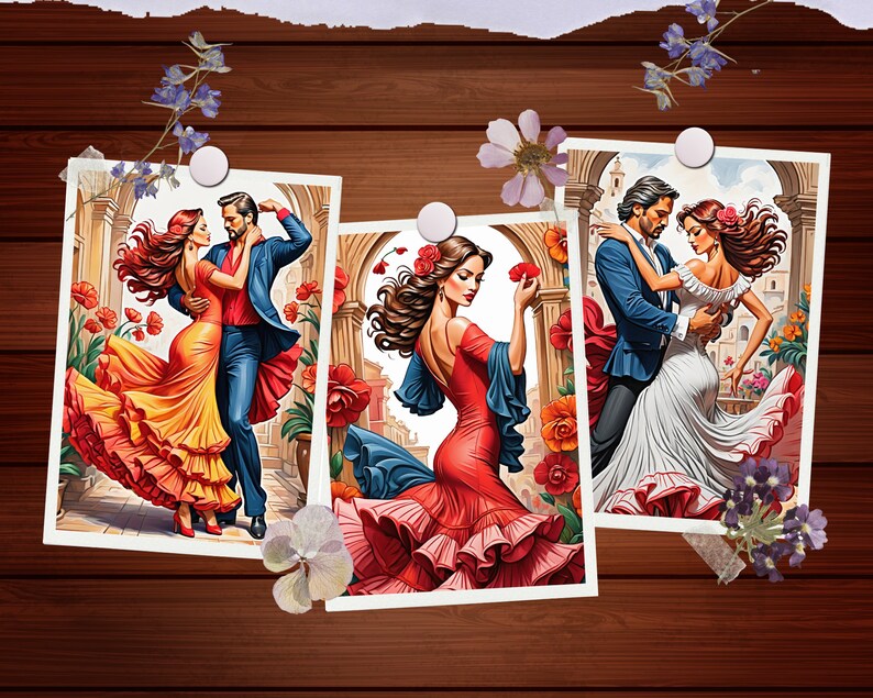 Flamenco Passion Dance Coloring Pages 100 Pages Adult & Kid Coloring