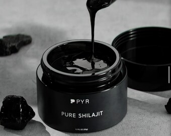 Pury Shilajit Resin 30g  - 60% Fulvic Acid  - High Strength  - Lab Tested  - 84+ Minerals.  - Maximum Bioavailability  - Vegan Friendly