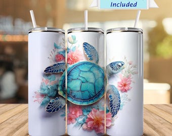 Oceaan zeeschildpad mok muismat bundel Oceaan beker mok muismat sublimatie ontwerp digitale download PNG Instant digitale download