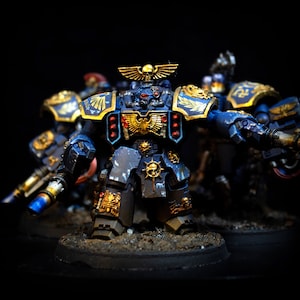 Painted Ultramarines Centurion Assult Squad Painting Commission Services. Freehand. Miniatures Primaris Space Marines