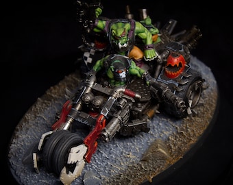 Painted Orks Deffkilla Wartrike Miniature Painting Commission - Etsy