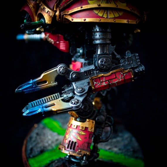 ウォーハンマー インペリアルナイト ナイトクルセイダー 全塗装 完成品 ウォーハンマー インペリアルナイト ナイトクルセイダー 全塗装