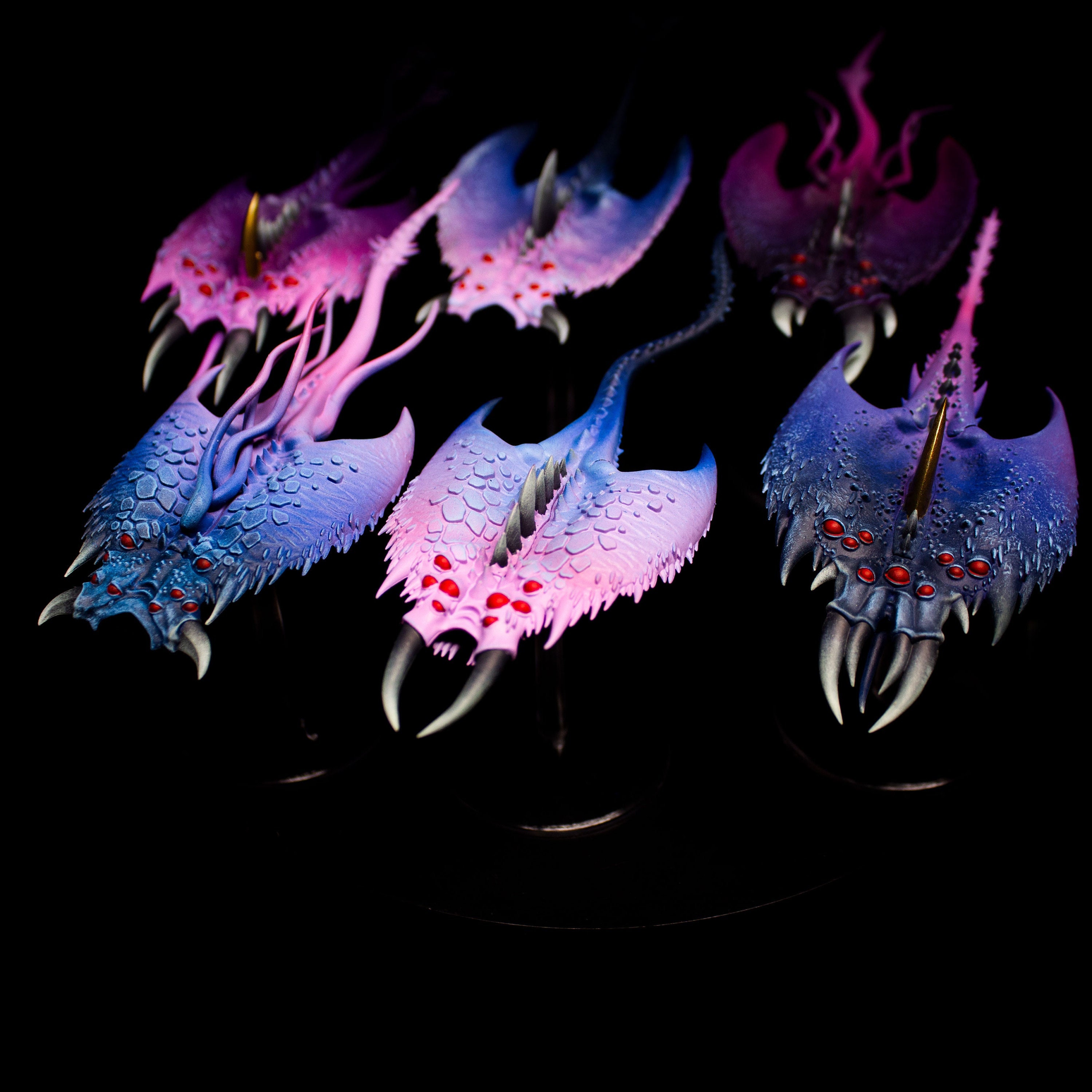 Painted Screamers of Tzeentch Miniature Painting Commission - Etsy