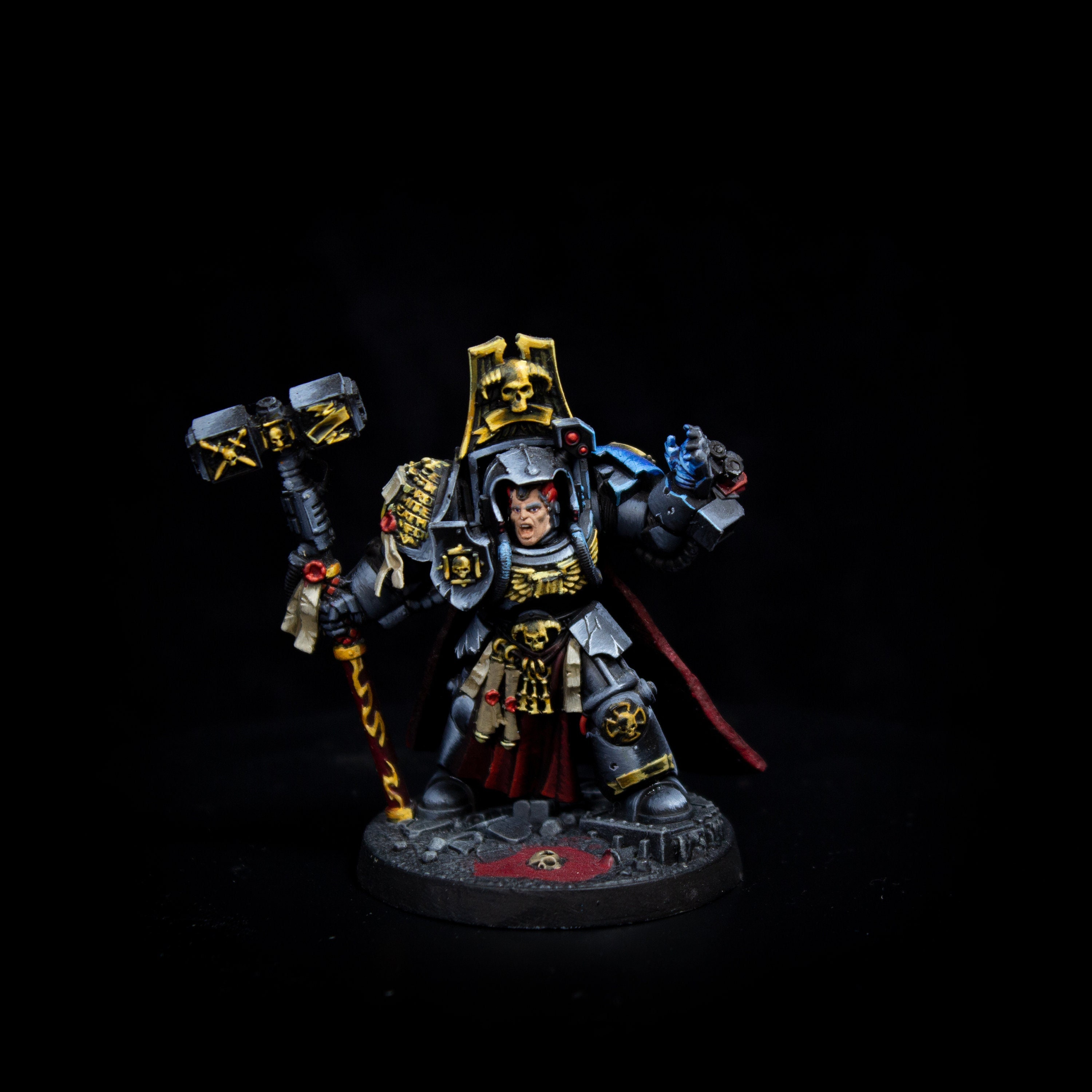 Painted Grey Knights Custom Librarian NMM Painting Commission Services. Freehand. Miniatures GW Primaris Space Marines