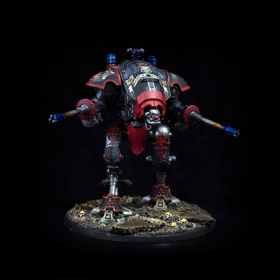 Armiger Helverine Raven Guard Imperial Knight Painting Commission
