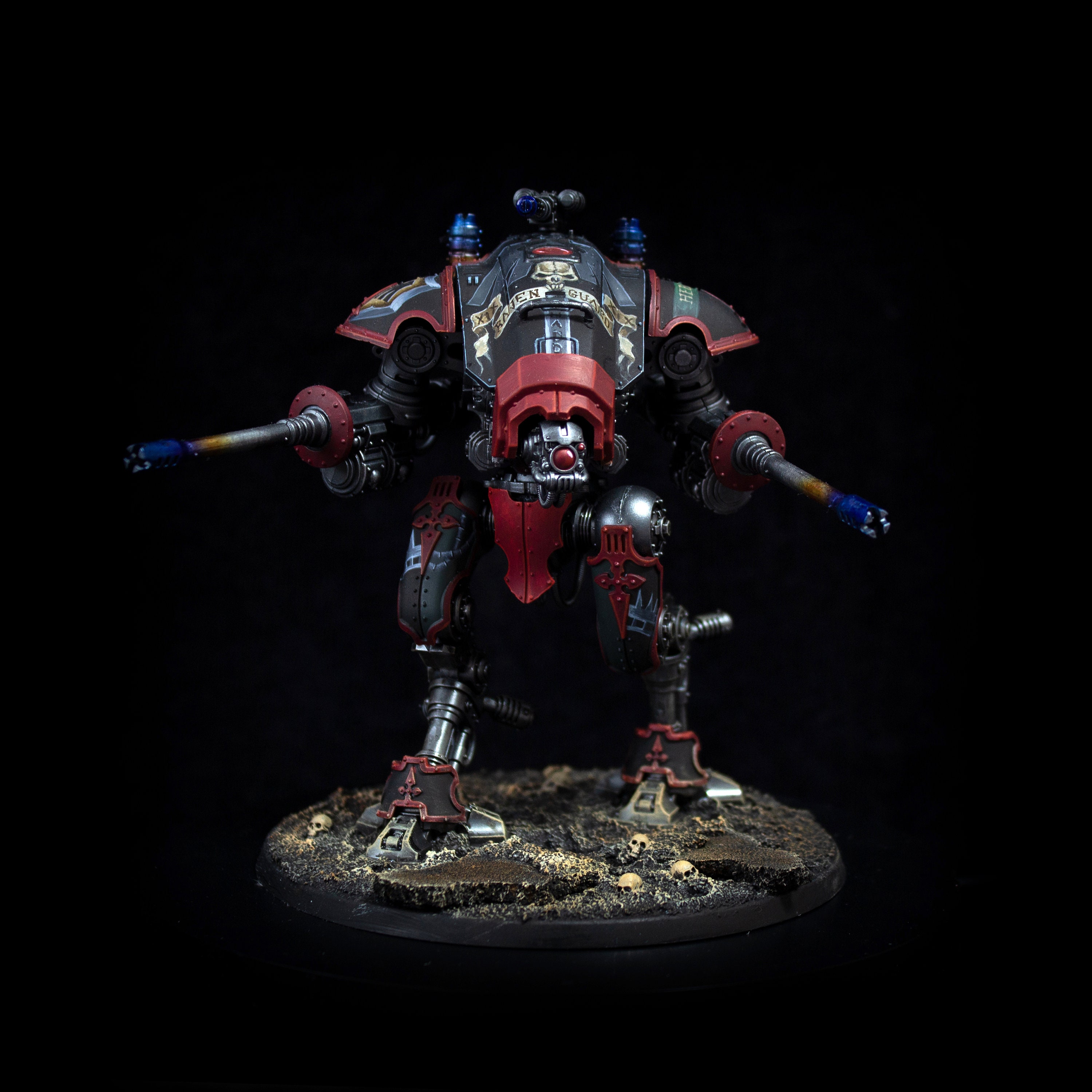 Armiger Helverine Raven Guard Imperial Knight Painting Commission