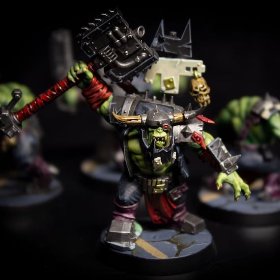 Painted Ork Boyz Painting Commission Services. Warhammer 40k