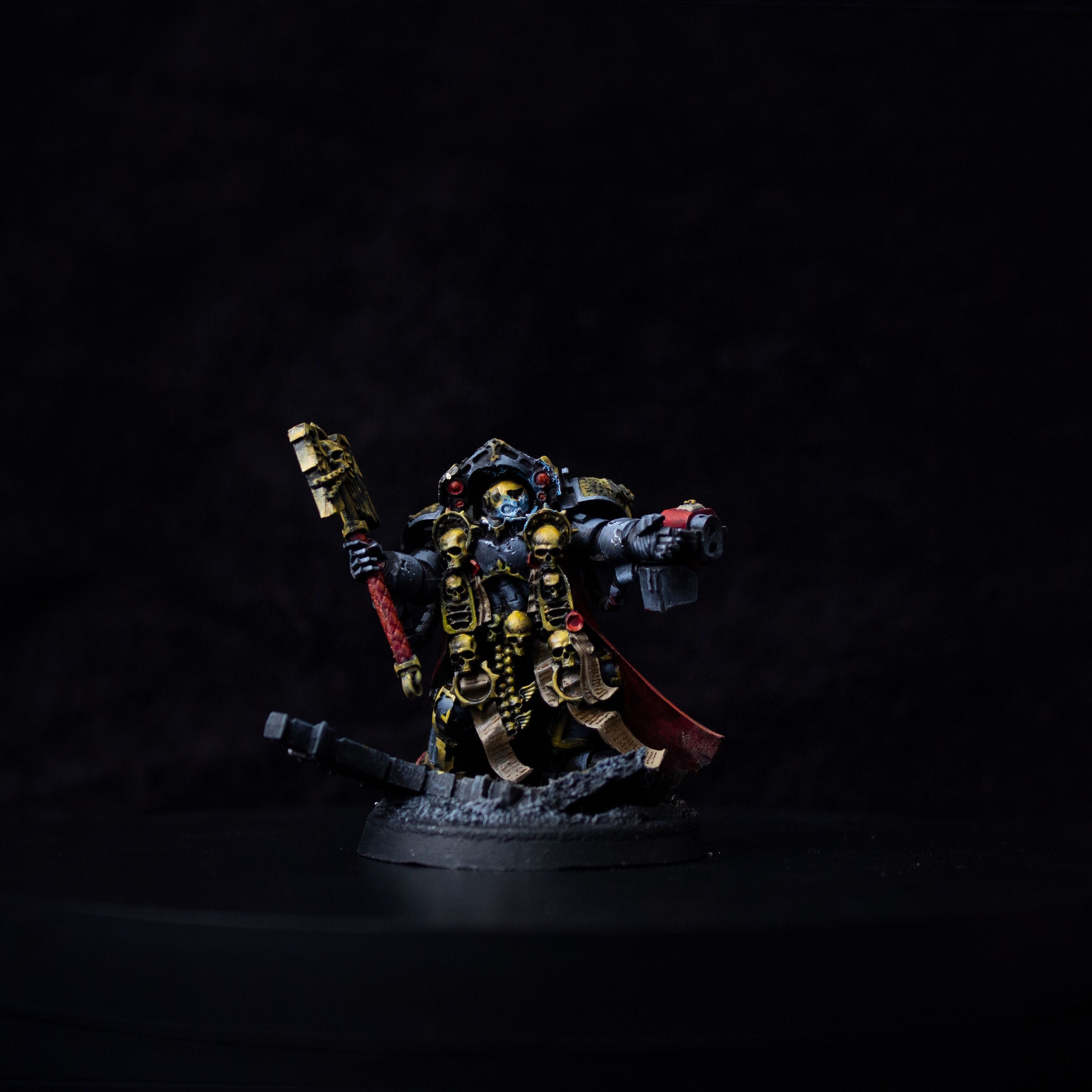 Painted Grey Knights Chaplain in Terminator Armor. Painting