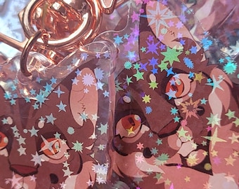 Leafpool-sleutelhanger - holografische sleutelhanger - dubbelzijdig -