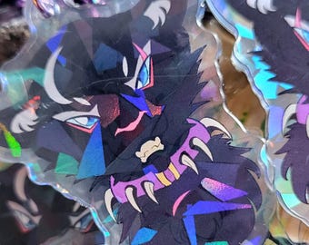 Scourge Keychain - Holographic Keychain- One Sided -