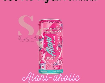 Pink Slush Alan Inspired PNG | Energy Drink Lover PNG | Cute Alani Inspired Design | Tumbler Wrap, Sticker, Shirt Design | Digital Download