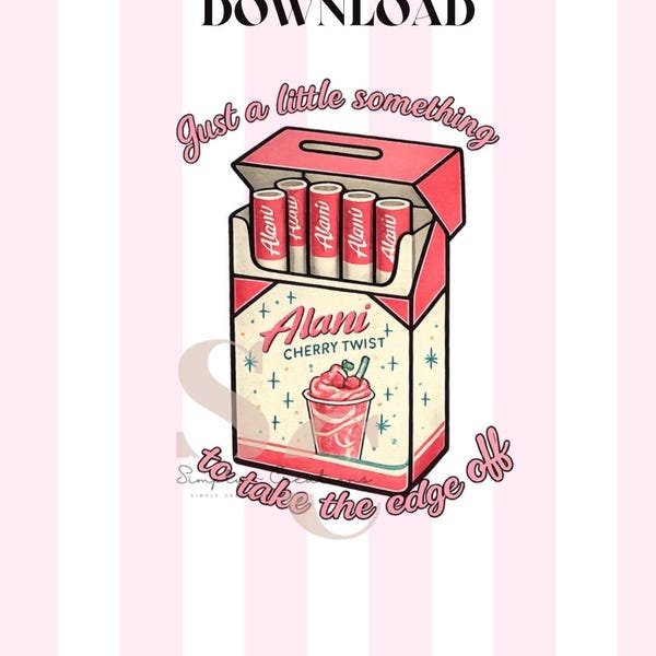 Alani Inspired PNG | Embroidered effect | Alani Meme PNG | Sublimation Design | Tumbler Wrap| 16oz Cup Wrap | Cup Wrap| Instant Download
